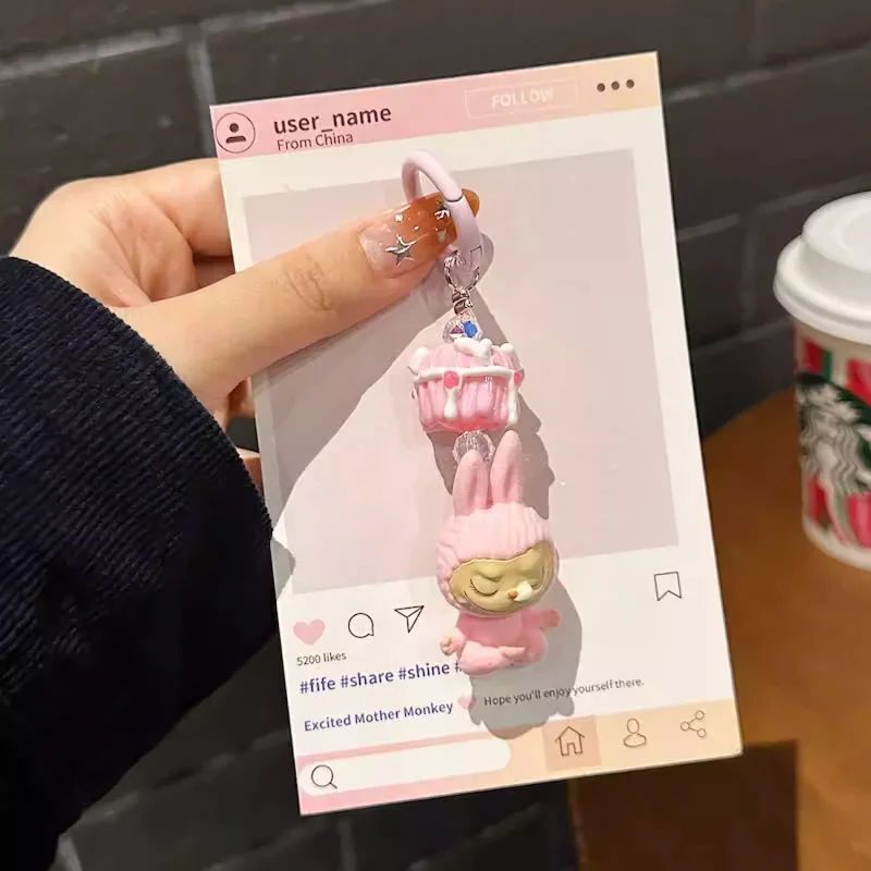 Labubu Keychain Kawaii Charm in Every Color
