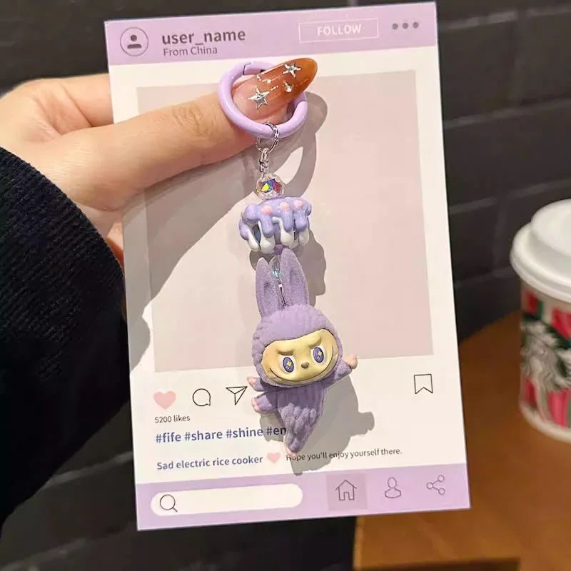 Labubu Keychain Kawaii Charm in Every Color